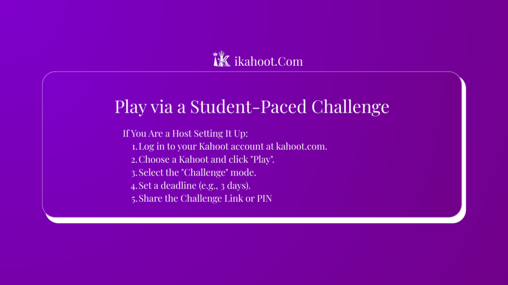 How to Play Kahoot Without a Game Pin